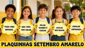 Plaquinhas setembro amarelo para imprimir