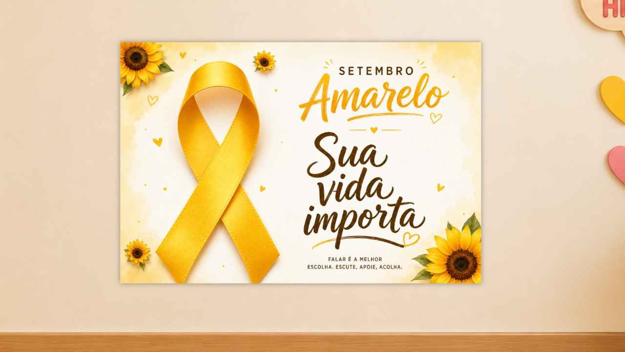 cartaz setembro amarelo para imprimir