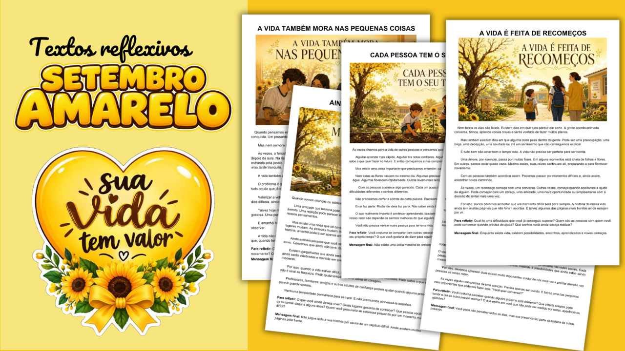 textos setembro amarelo para imprimir
