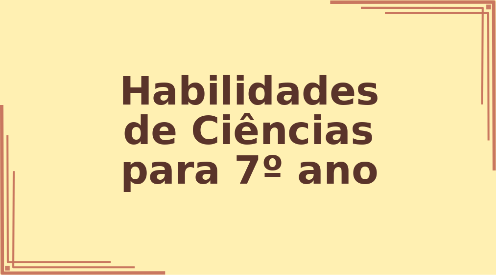 Habilidades de Ciências para 7º ano capa