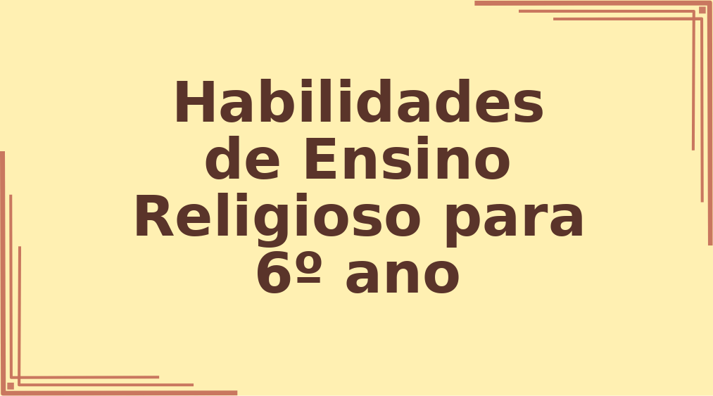Habilidades de Ensino Religioso para 6º ano capa