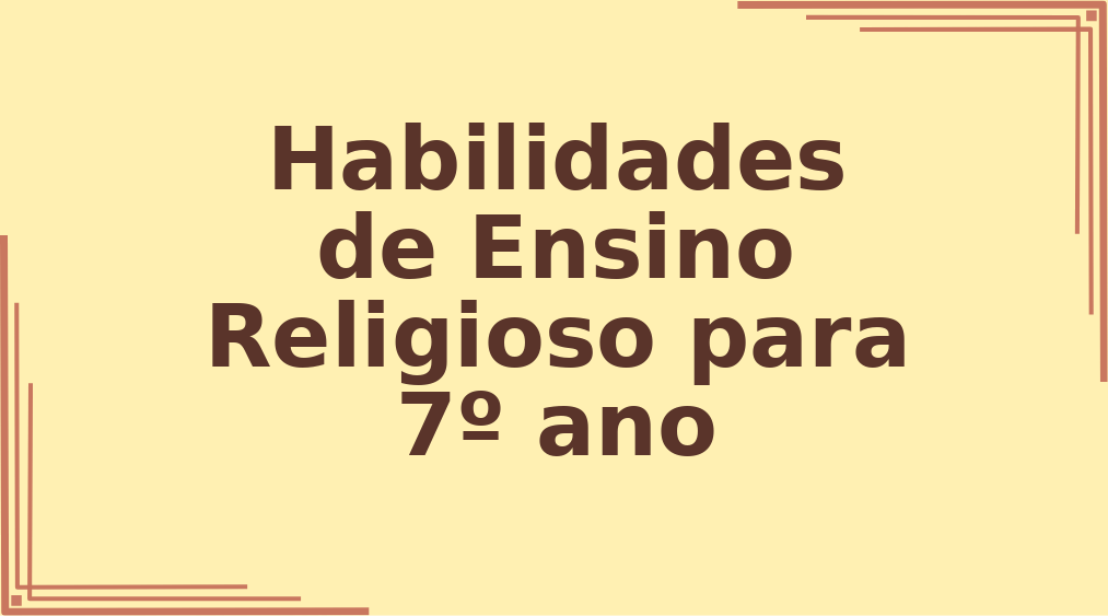 Habilidades de Ensino Religioso para 7º ano capa