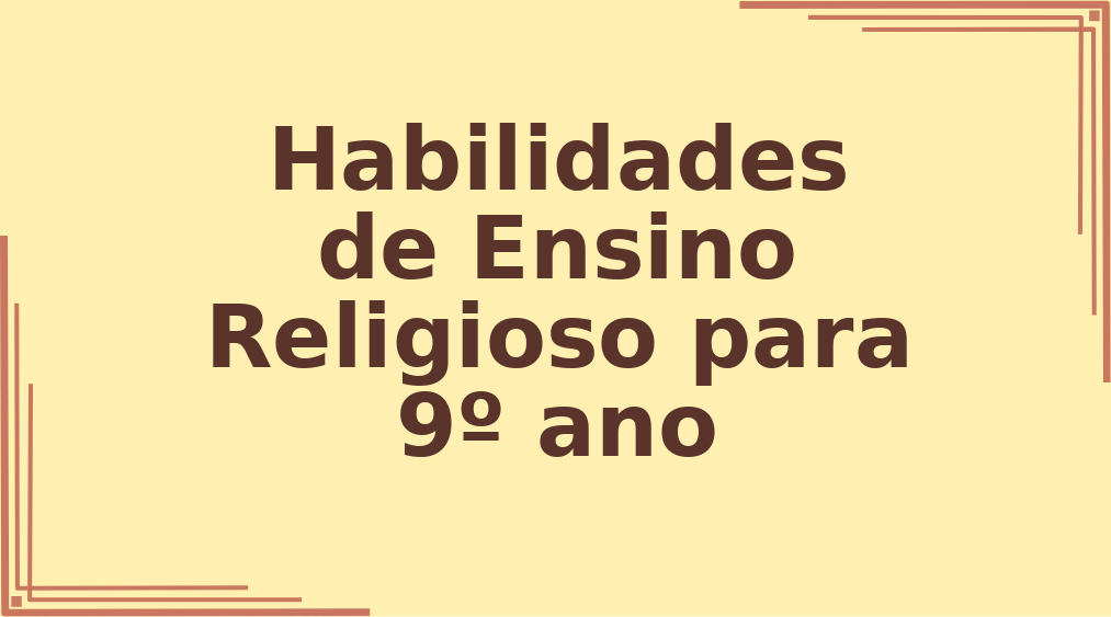 Habilidades de Ensino Religioso para 9º ano capa