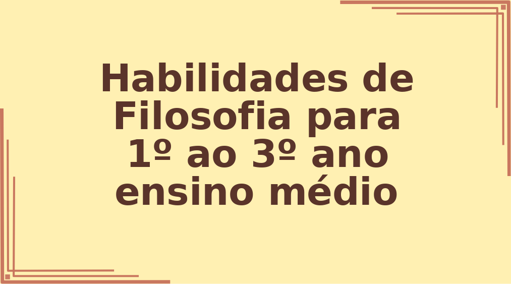 Habilidades de Filosofia para 1º ao 3º ano ensino médio capa