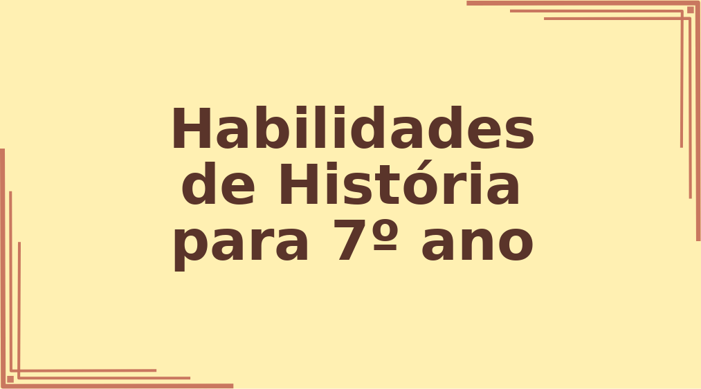 Habilidades de História para 7º ano capa