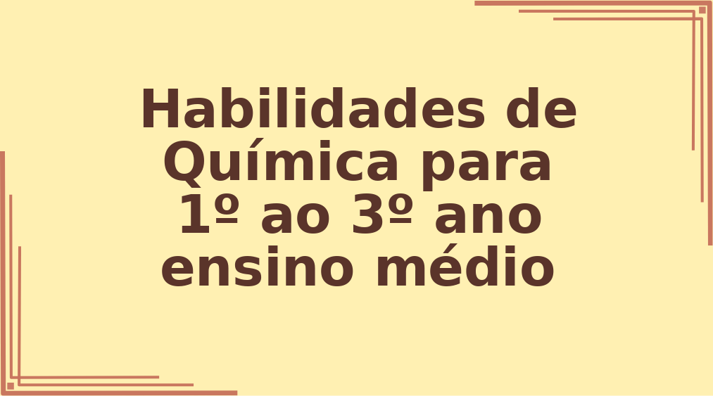 Habilidades de Química para 1º ao 3º ano ensino médio capa