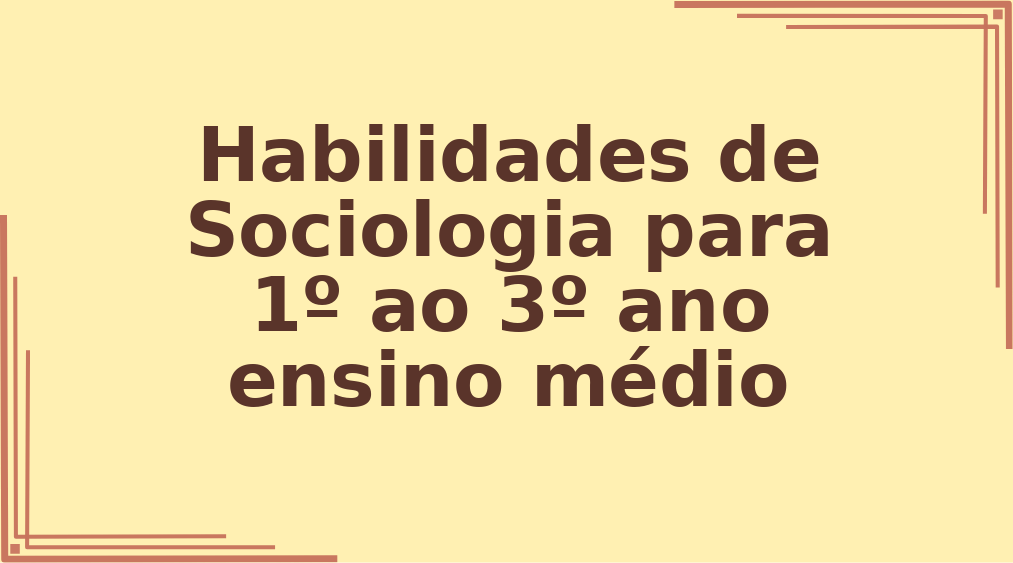 Habilidades de Sociologia para 1º ao 3º ano ensino médio capa