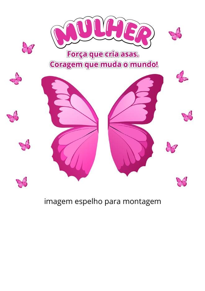 painel dia da mulher para imprimir asas borboleta