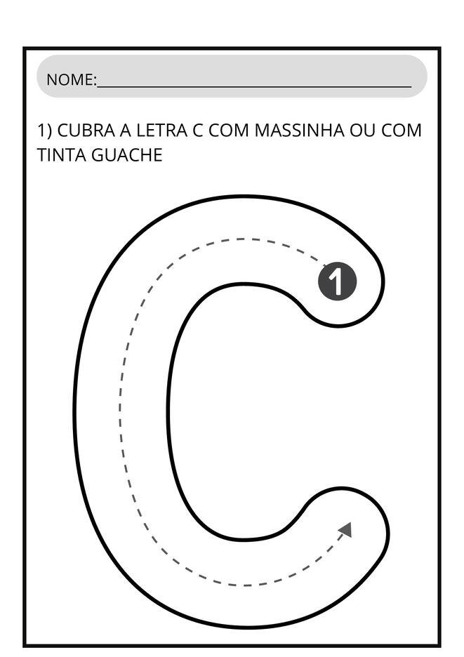 Atividades letra c para imprimir