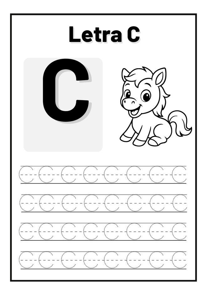 Atividades letra c para imprimir