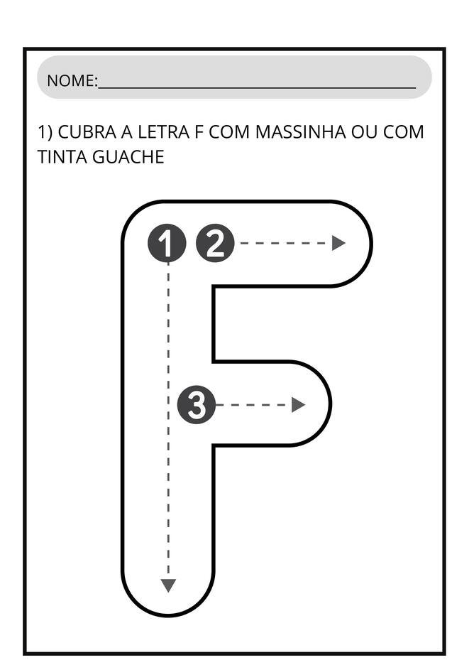 atividades letra F para imprimir