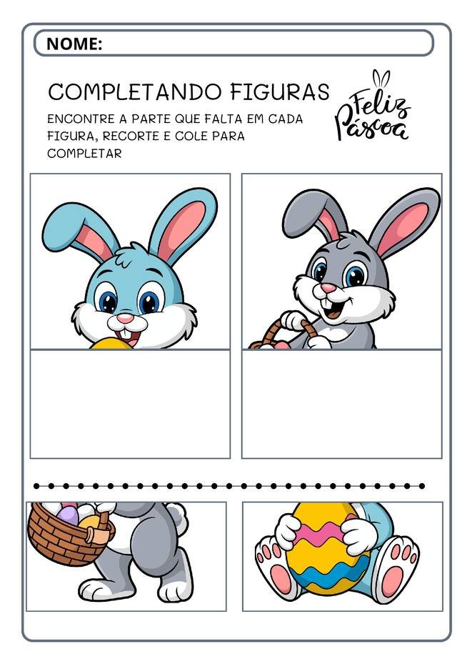 atividades páscoa educação infantil