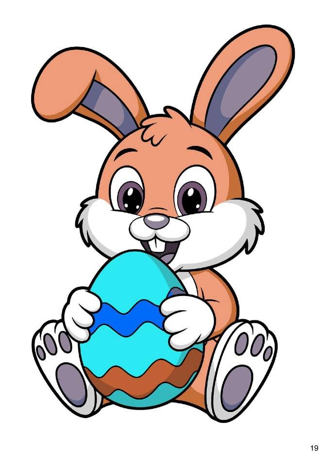 imagens de páscoa para colorir e coloridas para imprimir