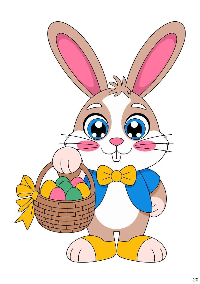 imagens de páscoa para colorir e coloridas para imprimir