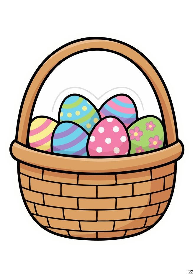 imagens de páscoa para colorir e coloridas para imprimir