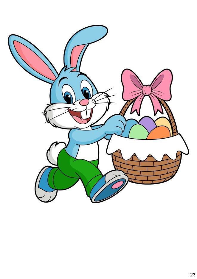 imagens de páscoa para colorir e coloridas para imprimir