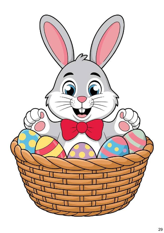 imagens de páscoa para colorir e coloridas para imprimir