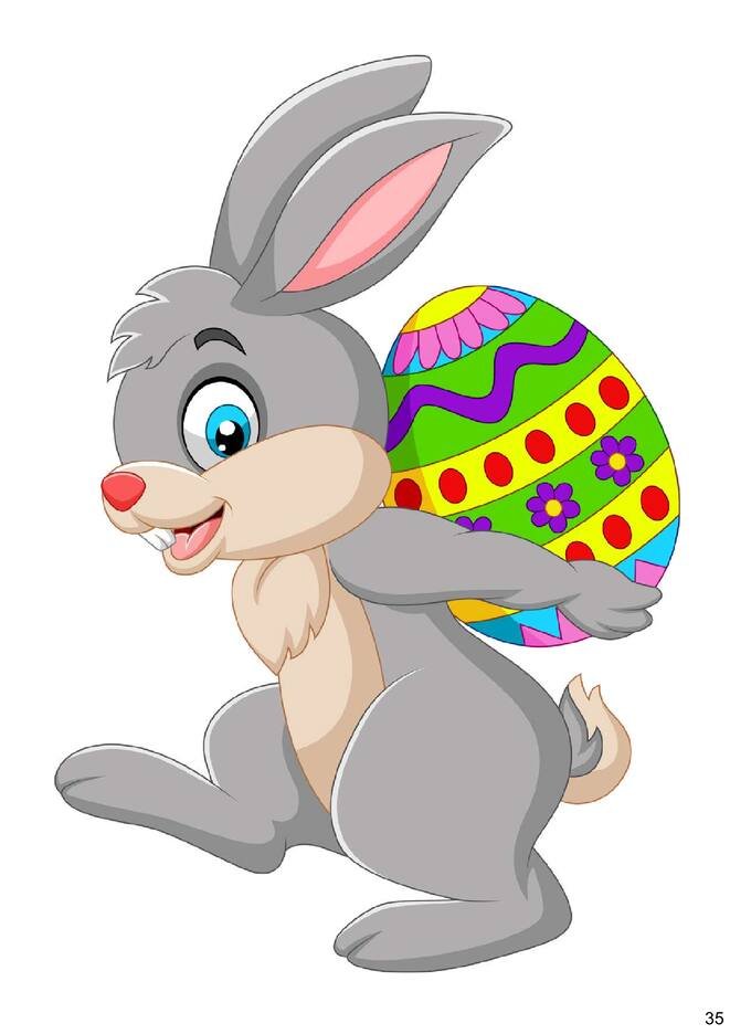 imagens de páscoa para colorir e coloridas para imprimir