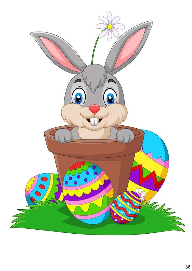 imagens de páscoa para colorir e coloridas para imprimir