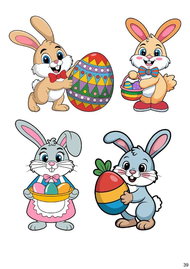 imagens de páscoa para colorir e coloridas para imprimir