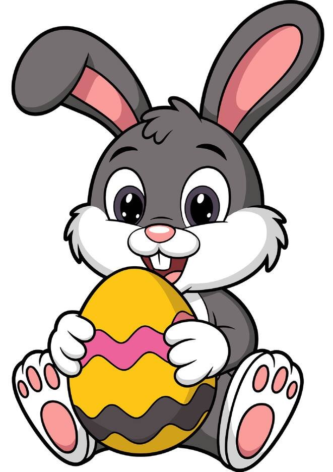 molde coelho de páscoa tamanho grande para imprimir