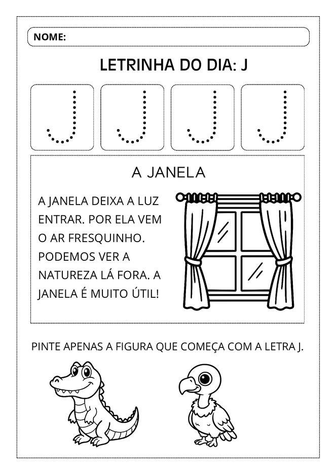Atividades aprendendo o alfabeto