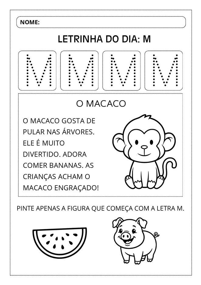 Atividades aprendendo o alfabeto