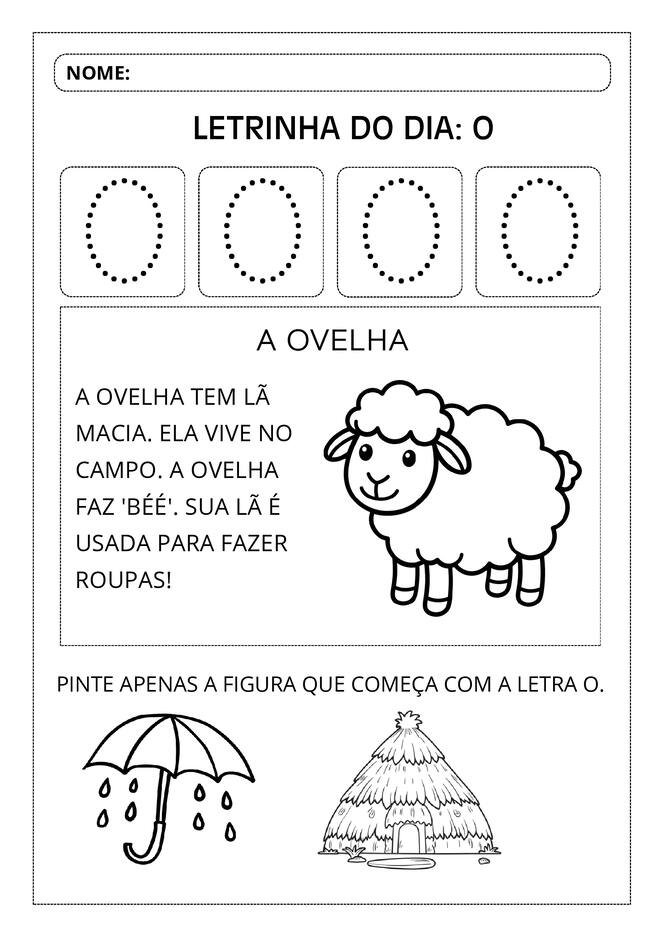 Atividades aprendendo o alfabeto