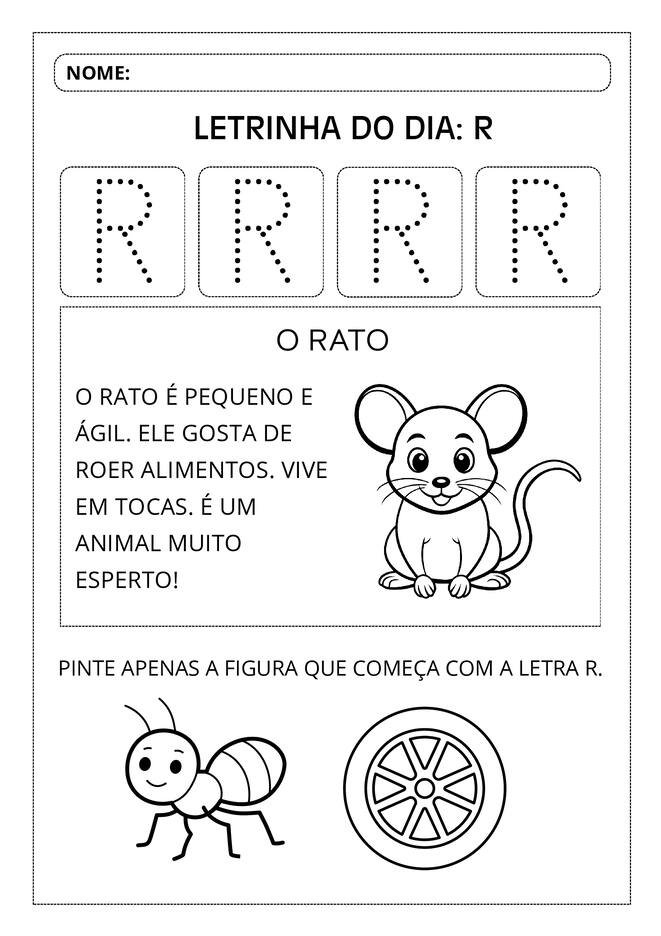 Atividades aprendendo o alfabeto