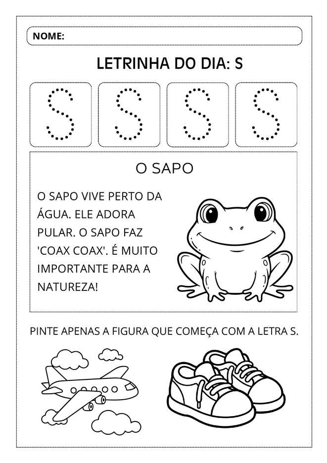 Atividades aprendendo o alfabeto