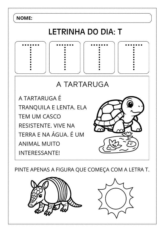 Atividades aprendendo o alfabeto