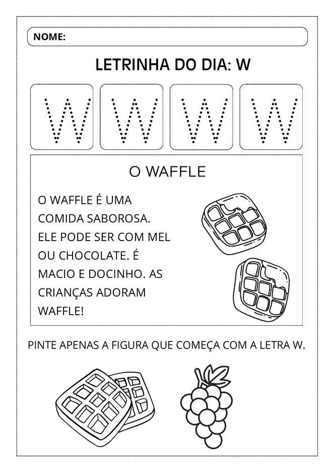Atividades aprendendo o alfabeto