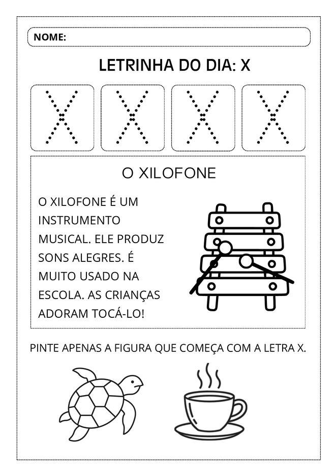 Atividades aprendendo o alfabeto
