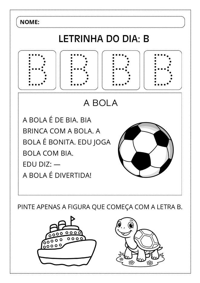 Atividades aprendendo o alfabeto