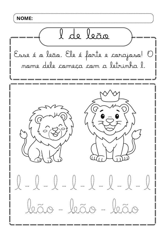 Meu alfabeto cursivo divertido