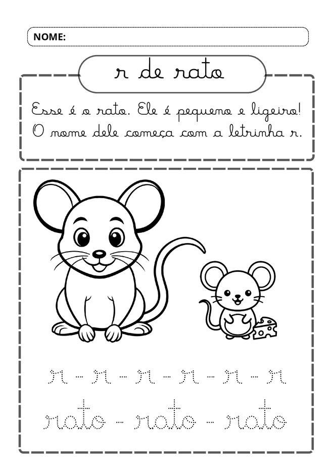 Meu alfabeto cursivo divertido