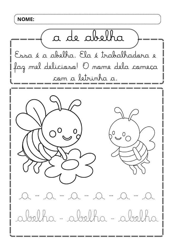 Meu alfabeto cursivo divertido