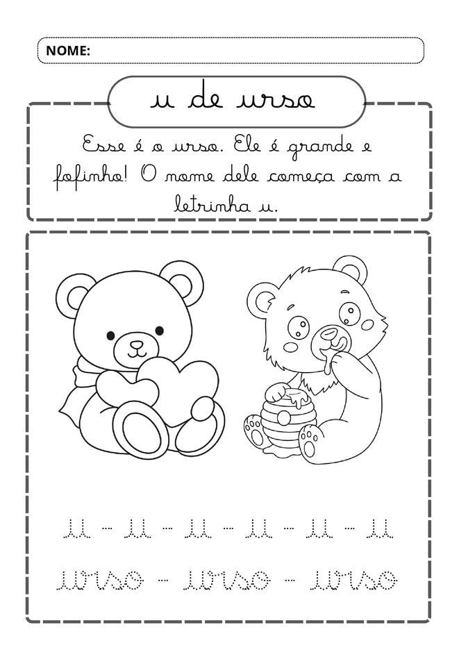 Meu alfabeto cursivo divertido