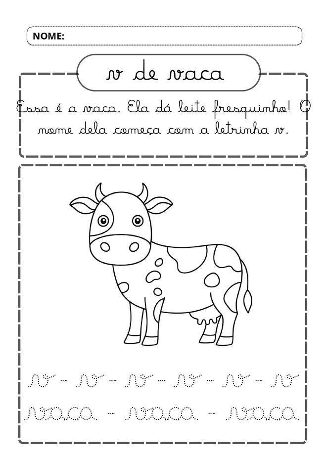 Meu alfabeto cursivo divertido