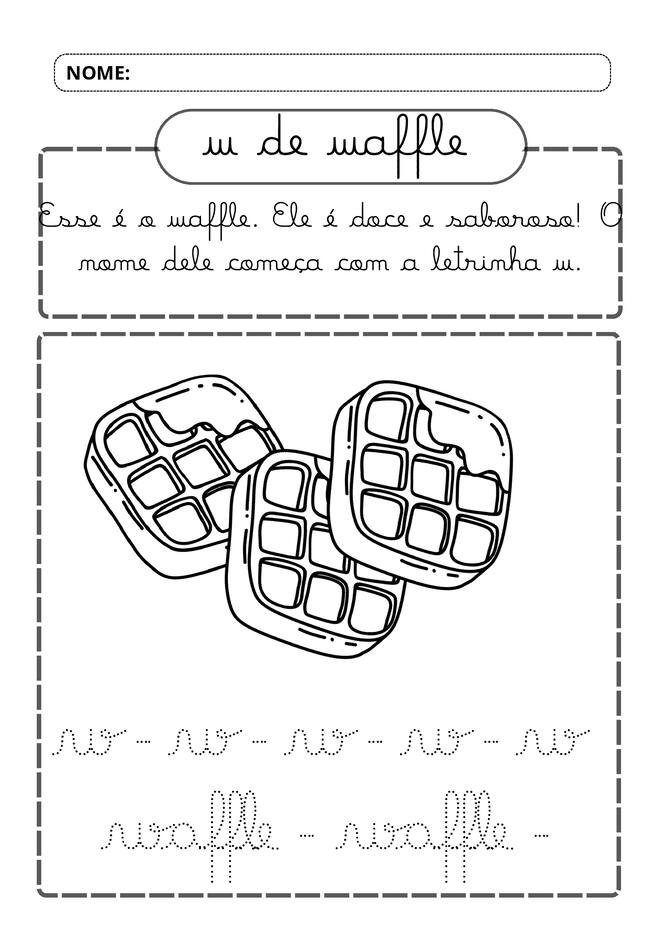 Meu alfabeto cursivo divertido