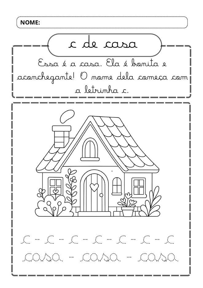 Meu alfabeto cursivo divertido