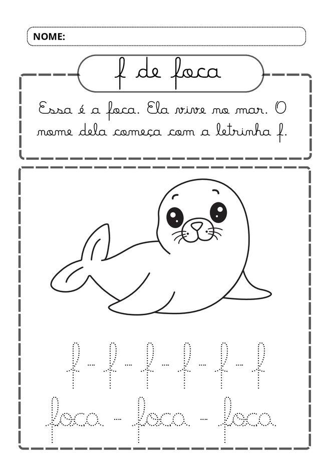 Meu alfabeto cursivo divertido