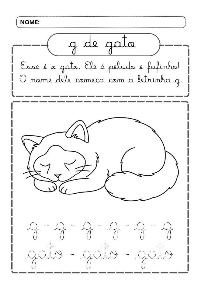 Meu alfabeto cursivo divertido