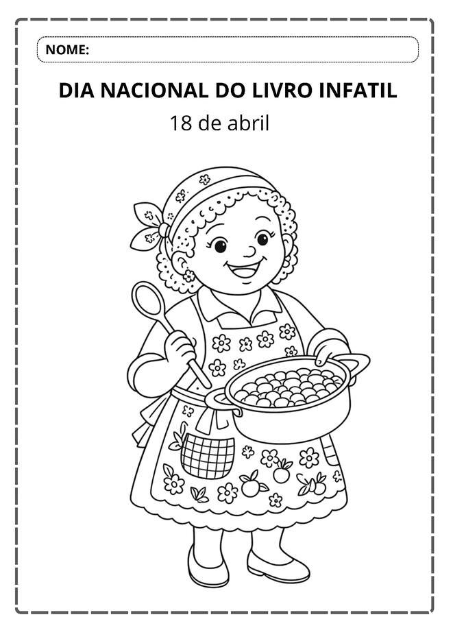 Personagens do sitio do pica pau amarelo para colorir