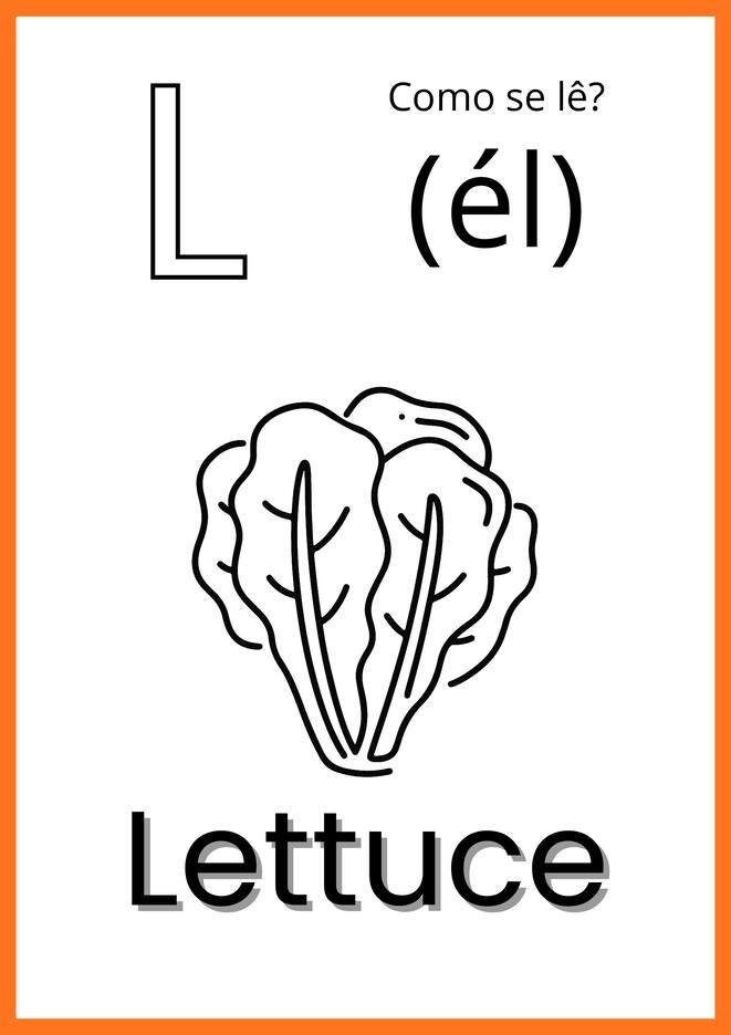 alfabeto ilustrado em ingles