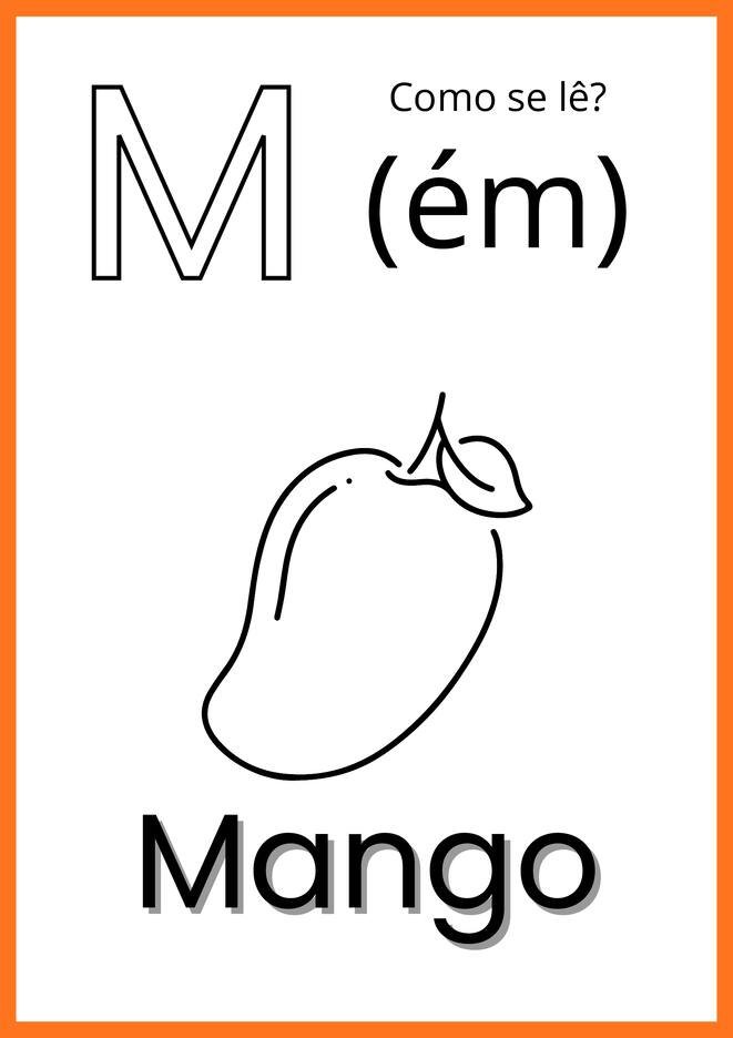 alfabeto ilustrado em ingles