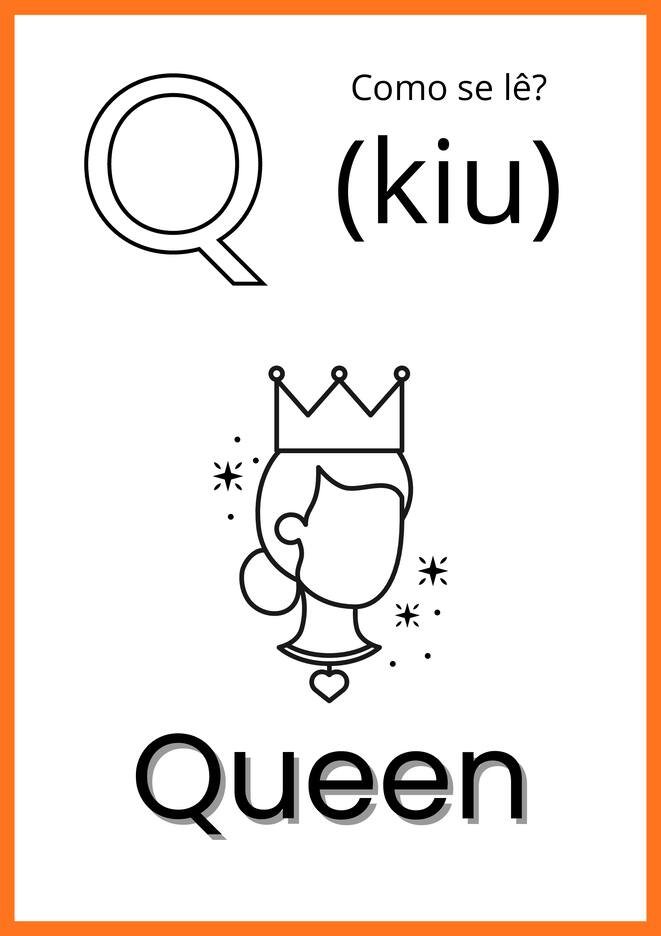 alfabeto ilustrado em ingles