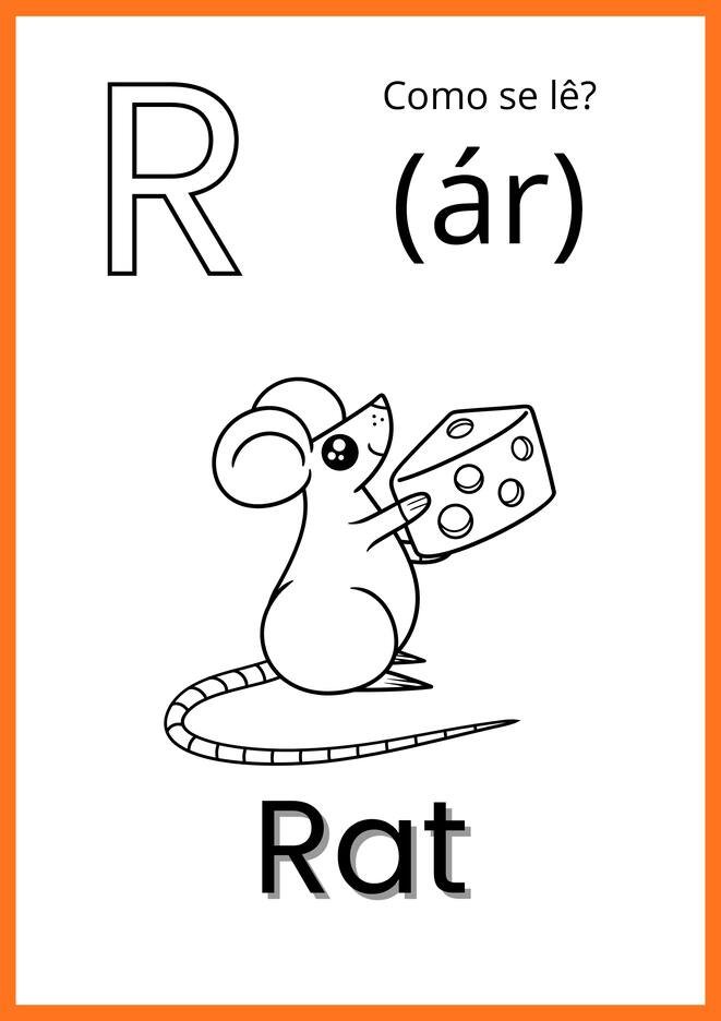 alfabeto ilustrado em ingles