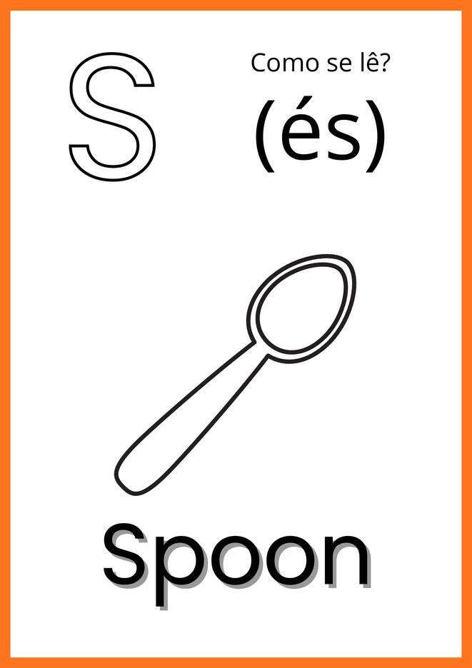 alfabeto ilustrado em ingles