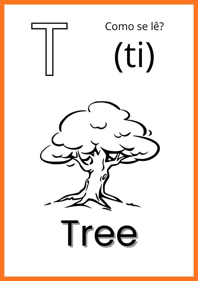 alfabeto ilustrado em ingles